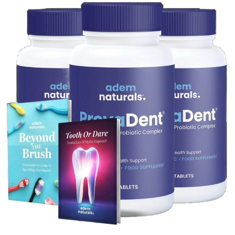 3 Bottles of ProvaDent oral probiotic supplement — 90 Day Supply
